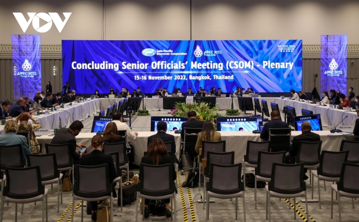 Sau 3 ngày họp đầu tiên của Tuần lễ Cấp cao Diễn đàn hợp tác kinh tế châu Á – Thái Bình Dương (APEC) lần thứ 29, các quan chức cấp cao (SOM) đã kết thúc các phiên thảo luận hôm 16/11/2022.