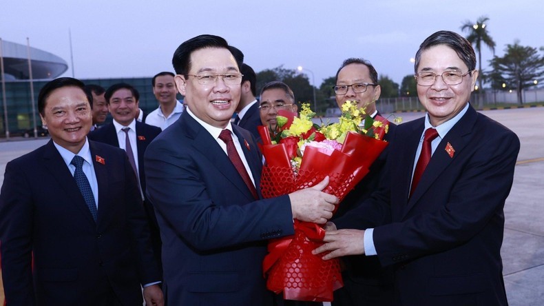 Đây là chuyến thăm chính thức Campuchia đầu tiên của chủ tịch Quốc hội Vương Đình Huệ. (Ảnh: DOÃN TUẤN/TTXVN)