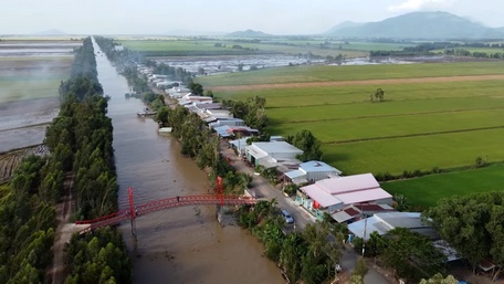Người dân về an cư bên dòng kênh Võ Văn Kiệt