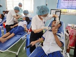 Trên 660 học sinh tiểu học được khám, tư vấn, chăm sóc răng miệng