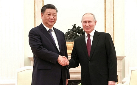 Chủ tịch Trung Quốc Tập Cận Bình và Tổng thống Nga Vladimir Putin. Ảnh: Reuters