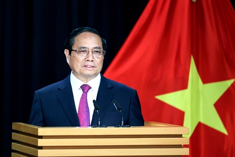 Thủ tướng khẳng định Việt Nam luôn coi trọng và mong muốn thúc đẩy mạnh mẽ quan hệ Đối tác Chiến lược với New Zealand - Ảnh: VGP/Nhật Bắc